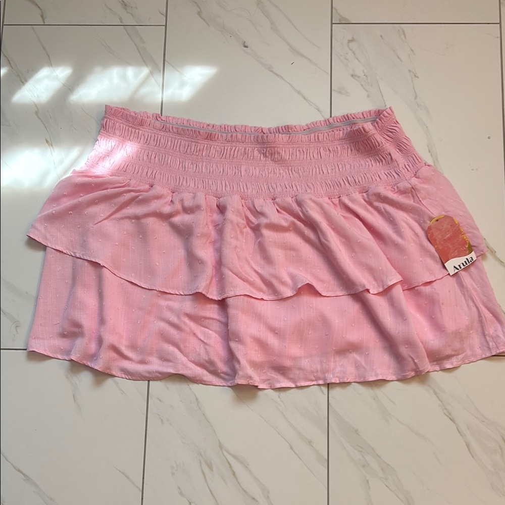 NWT Arula Pink Layered Skort - Size 3XL
